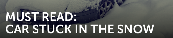 Snow, White, Black, Car, Covered